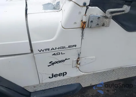 2000 Jeep Wrangler Sport z USA, uszkodzony, nr VIN 1J4FA49S9YP805673